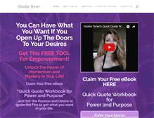 Tablet Screenshot of giselletoner.com